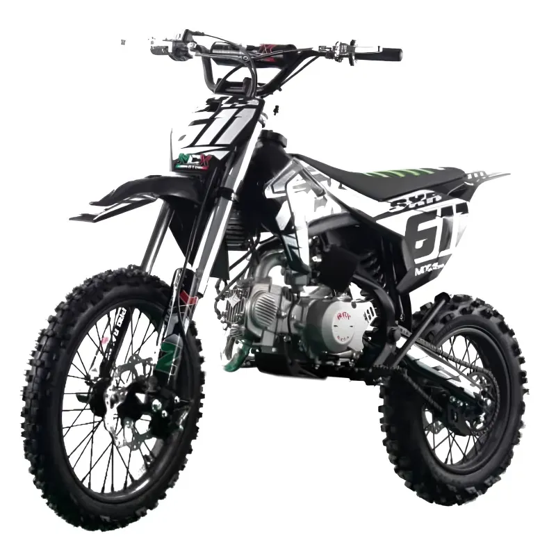 Pit Bike NCX SXR Evolution 140cc 17/14 - Colore Nero/Grigio - Vista 45° Frontale