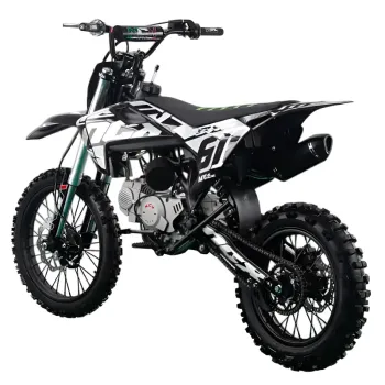 Pit Bike NCX SXR Evolution 140cc 17/14 - Colore Nero/Grigio - Vista 45° Posteriore