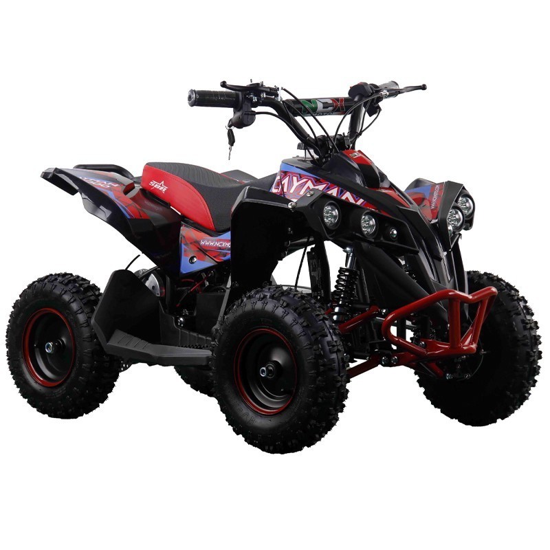 Mini Quad NCX Cayman 1000W R6 Elettrico - Colore Rosso - Vista 45° Frontale
