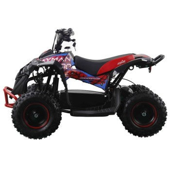 Mini Quad NCX Cayman 1000W R6 Elettrico - Colore Rosso - Vista 45° Laterale
