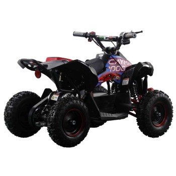 Mini Quad NCX Cayman 1000W R6 Elettrico - Colore Rosso - Vista 45° Posteriore
