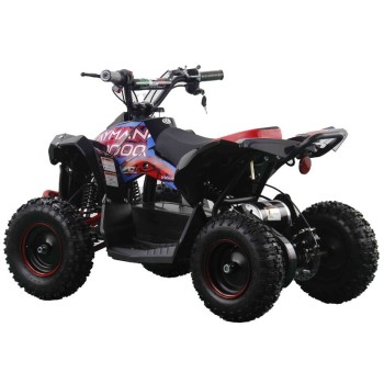 Mini Quad NCX Cayman 1000W R6 Elettrico - Colore Rosso - Vista 45° Posteriore