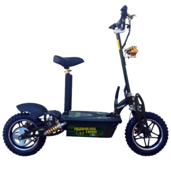 Monopattino Elettrico Offroad NCX TigerShark 1000W 48V Cross - Colore Giallo - Vista Laterale Destra