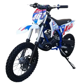 Mini Cross Phantom X 50cc R14/12 Nac Nac - Colore Bianco-Rosso-Blu- Vista Frontale Sinistra