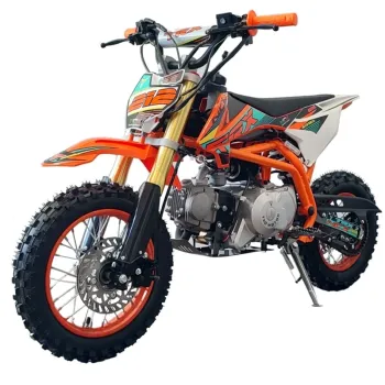 Mini Cross TRX 110 R12/10 - Colore Arancione - Vista Frontale Sinistra