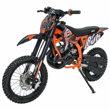 Mini Cross Phantom X 50cc R14/12 Back Flip - Colore Arancione - Vista Frontale Sinistra