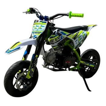 Pit Bike NCX SXR 125 10/10 Supermotard Telaio 14" - Colore Verde Giallo - Cambio Manuale
