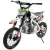Pit Bike NCX CRX 125cc 14/12 Automatica Gold - Colore Nero-Verde-Rosa - Vista 45° Frontale