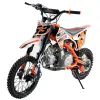 Pit Bike NCX SXR 125cc 14/12 Automatica Gold - Colore Bianco-Arancio - Vista Frontale Sinistra
