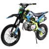 Pit Bike NCX New Vyper Double 140 - 4 Marce - Colore Nero-Blu-Giallo - Vista 45° Frontale