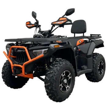 Quad NCX X-Rock 270 - Colore Nero-Arancio - Vista Frontale Sinistra