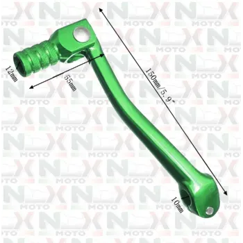 Leva Cambio Pieghevole in Ferro Originale NCX per Pitbike Colore Verde