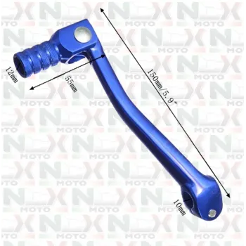 Leva Cambio Pieghevole in CNC Originale NCX per Pitbike Colore Blu