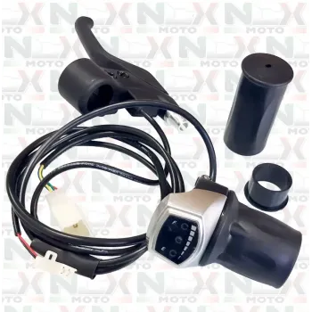 Kit Manopola Acceleratore 24V + Comando Freno SX Originale NCX per Minimoto e Minicross Elettriche - Mod. Spark