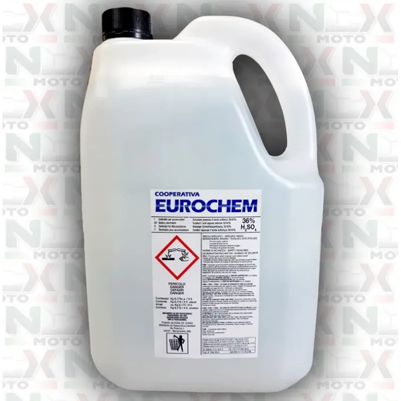 Acido per Batterie Al Piombo - 5 Litri