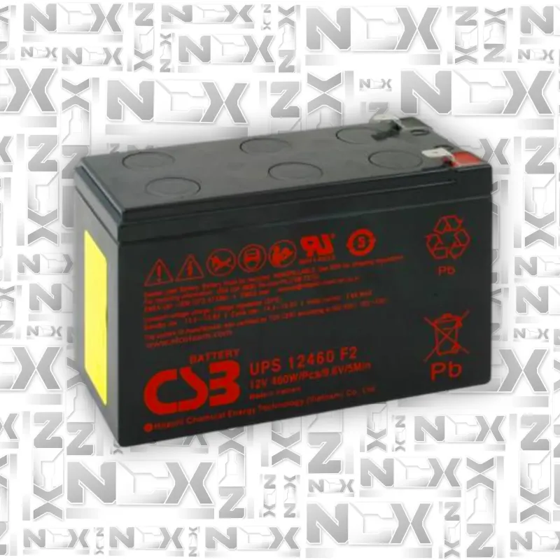 Batteria CSB Hitachi UPS 12460 - 12V 460W/Pcs/9.6V/5Min