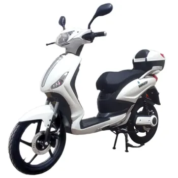 Scooter X-Tech EVO 1250W 48V 20Ah Targabile - Colore Bianco - Vista Frontale Sinistra