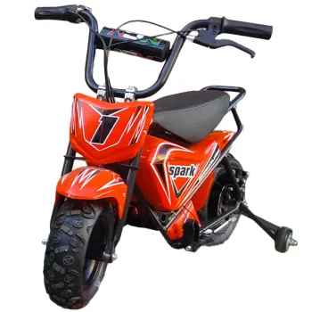 Mini Cross Elettrica Spark 250 Watt - Colore Rosso - Vista Frontale Sinistra