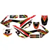 Kit Grafiche Originali NCX per Pitbike Vyper Rosso Giallo in Pvc 55 Micron