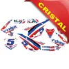 Kit Grafiche Originali NCX per Pitbike Vyper Rosso Blu in Cristal