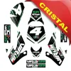 Kit Grafiche Originali NCX per Pitbike Virus Verde Nero Bianco in Cristal