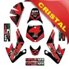 Kit Grafiche Originali NCX per Pitbike Virus Rosso Nero in Cristal