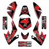 Kit Grafiche Originali NCX per Pitbike Virus Rosso Nero in Pvc 55 Micron