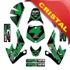 Kit Grafiche Originali NCX per Pitbike Virus Nero Verde in Cristal