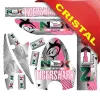 Kit Grafiche Originali NCX per Monopattino Tigershark Rosa in Cristal