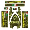 Kit Grafiche Originali NCX per Monopattino Tigershark Racing Verde Militare in Pvc 55 Micron