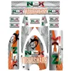 Kit Grafiche Originali NCX per Monopattino Tigershark Arancio in Pvc 55µm