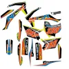 Kit Grafiche Originali NCX per MiniCross Thor 50 Arancio Nero Blu in Pvc 55 Micron