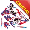Kit Grafiche Originali NCX per PitBike Thor 125cc 17/14 Rosso / Blu in Cristal