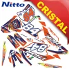 Kit Grafiche Originali NCX per PitBike Thor 125cc 17/14 Arancio / Blu in Cristal Nitto ®