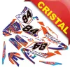 Kit Grafiche Originali NCX per PitBike Thor 125cc 17/14 Arancio / Blu / Nero in Cristal