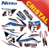 Kit Grafiche Originali NCX per PitBike Thor 125cc 14/12 Rosso / Blu in Cristal Nitto ®