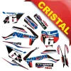 Kit Grafiche Originali NCX per PitBike Thor 125cc 14/12 Rosso / Blu in Cristal