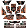 Kit Grafiche Originali NCX per Quad T-Rex Arancio in Pvc 55 Micron