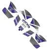 Kit Grafiche Originali NCX per MiniQuad Spirit F6 Blu in Pvc 55 Micron