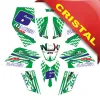 Kit Grafiche Originali NCX per MiniQuad Racer Verde/Blu/Bianco in Cristal