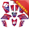 Kit Grafiche Originali NCX per MiniQuad Racer Rosso/Blu in Cristal
