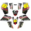 Kit Grafiche Originali NCX per MiniQuad Racer Nero/Giallo/Rosso in Pvc 55 Micron