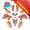 Kit Grafiche Originali NCX per MiniQuad Racer Arancio/Azzurro/Bianco in Cristal
