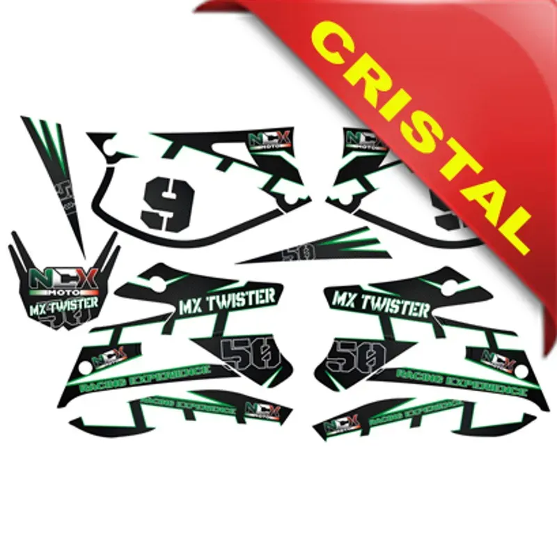 Kit Grafiche Originali NCX per MiniCross MX Twister Verde in Cristal