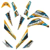 Kit Grafiche Originali NCX per MiniQuad Mini Monster Arancio in Pvc 55 Micron
