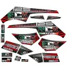 Kit Grafiche Originali NCX per Quad Mega Raptor Rosso in Pvc 55 Micron