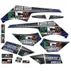 Kit Grafiche Originali NCX per Quad Mega Raptor Blu in Pvc 55 Micron