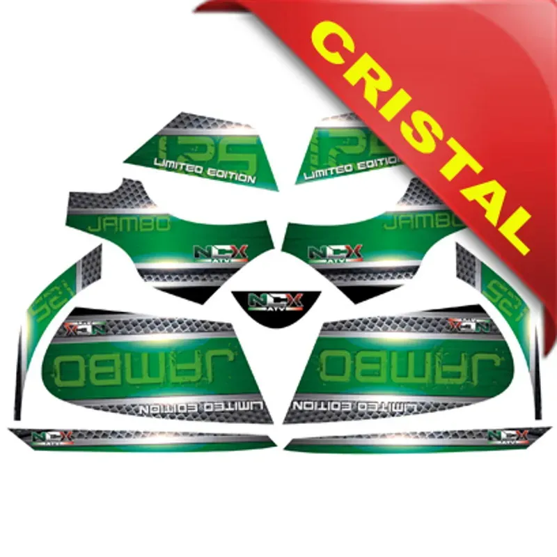 Kit Grafiche Originali NCX per Quad Jambo Verde in Cristal