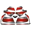 Kit Grafiche Originali NCX per Quad Jambo Rosso in Pvc 55 Micron