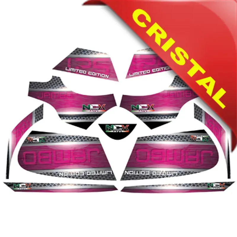 Kit Grafiche Originali NCX per Quad Jambo Rosa in Cristal